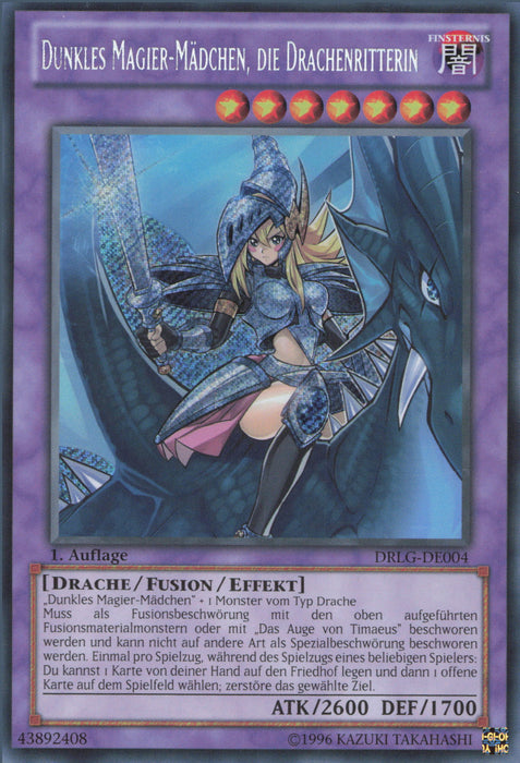 Dunkles Magier-Mädchen, die Drachenritterin DRLG-DE004 Secret Rare