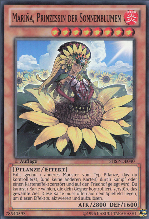 Mariña, Prinzessin der Sonnenblumen SHSP-DE040 Super Rare