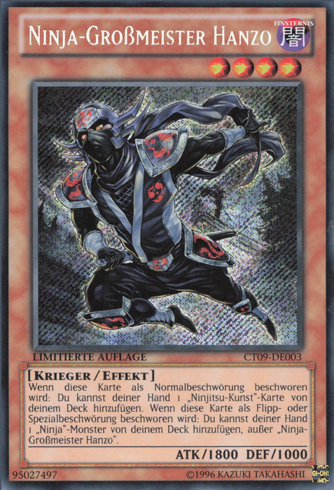 Ninja-Großmeister Hanzo CT09-DE003 Secret Rare