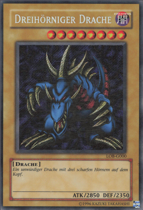 Dreihörniger Drache (V.1) LOB-DE000 Secret Rare