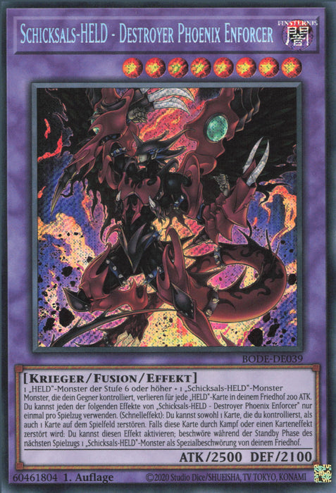 Schicksals-HELD - Destroyer Phoenix Enforcer BODE-DE039 Secret Rare