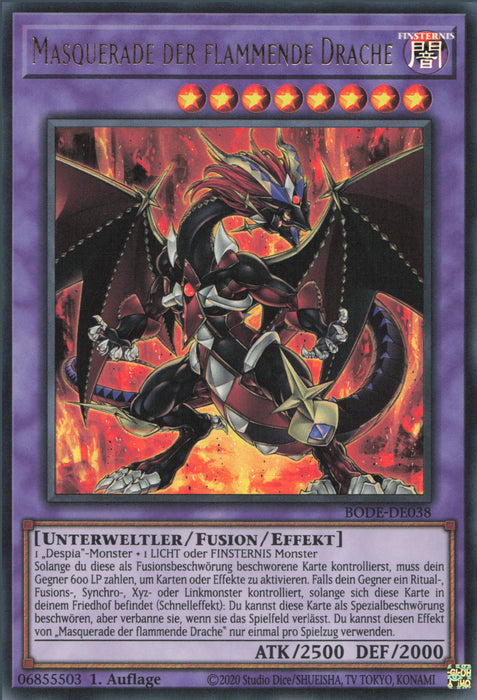 Masquerade der flammende Drache BODE-DE038 Ultra Rare