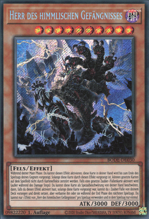 Herr des himmlischen Gefängnisses BODE-DE030 Secret Rare