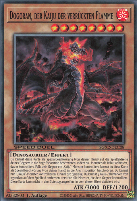 Dogoran, der Kaiju der verrückten Flamme (V.1) SGX2-DEC08 Common