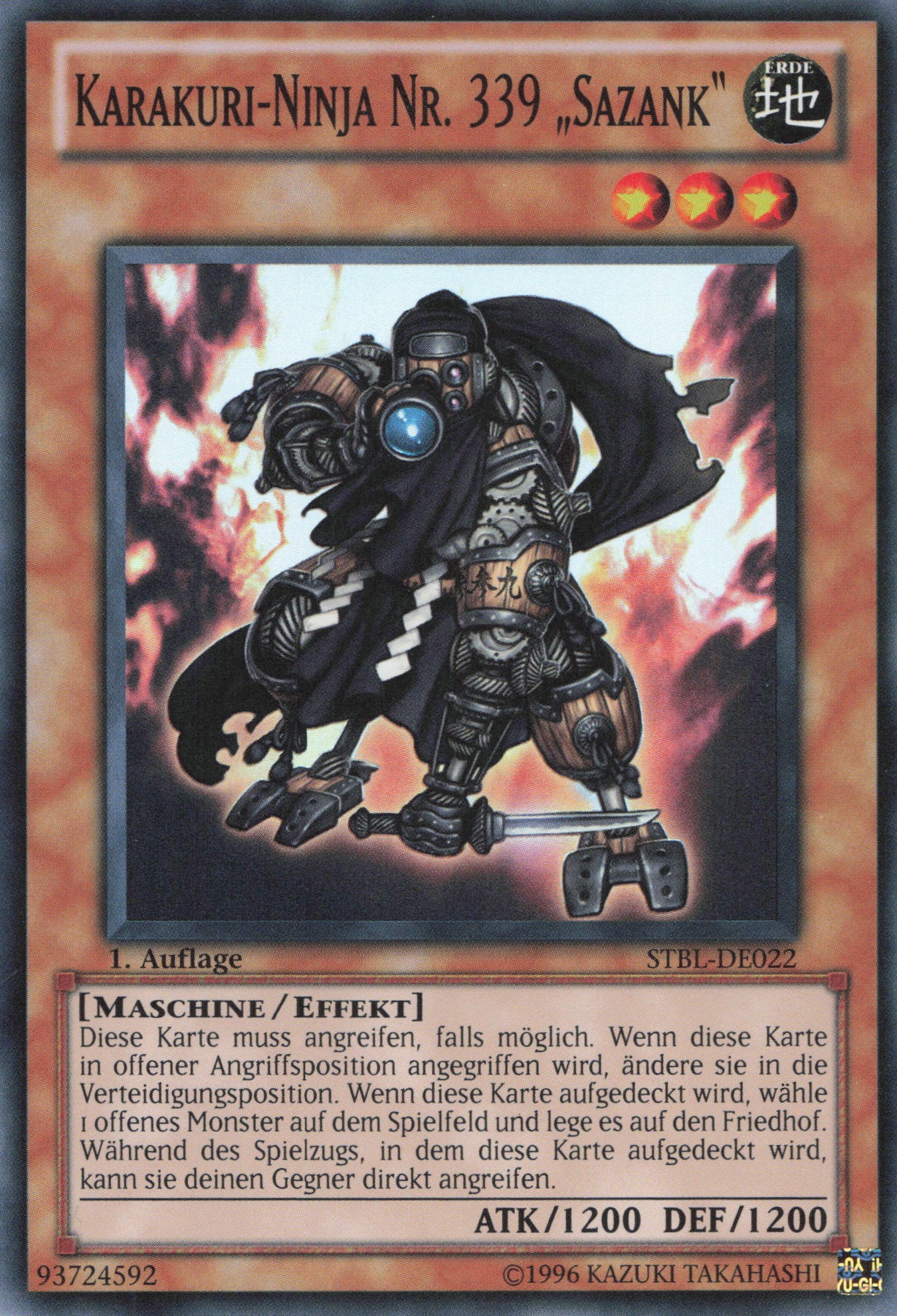 Yu-Gi-Oh! Karakuri-Ninja Nr. 339 "Sazank"