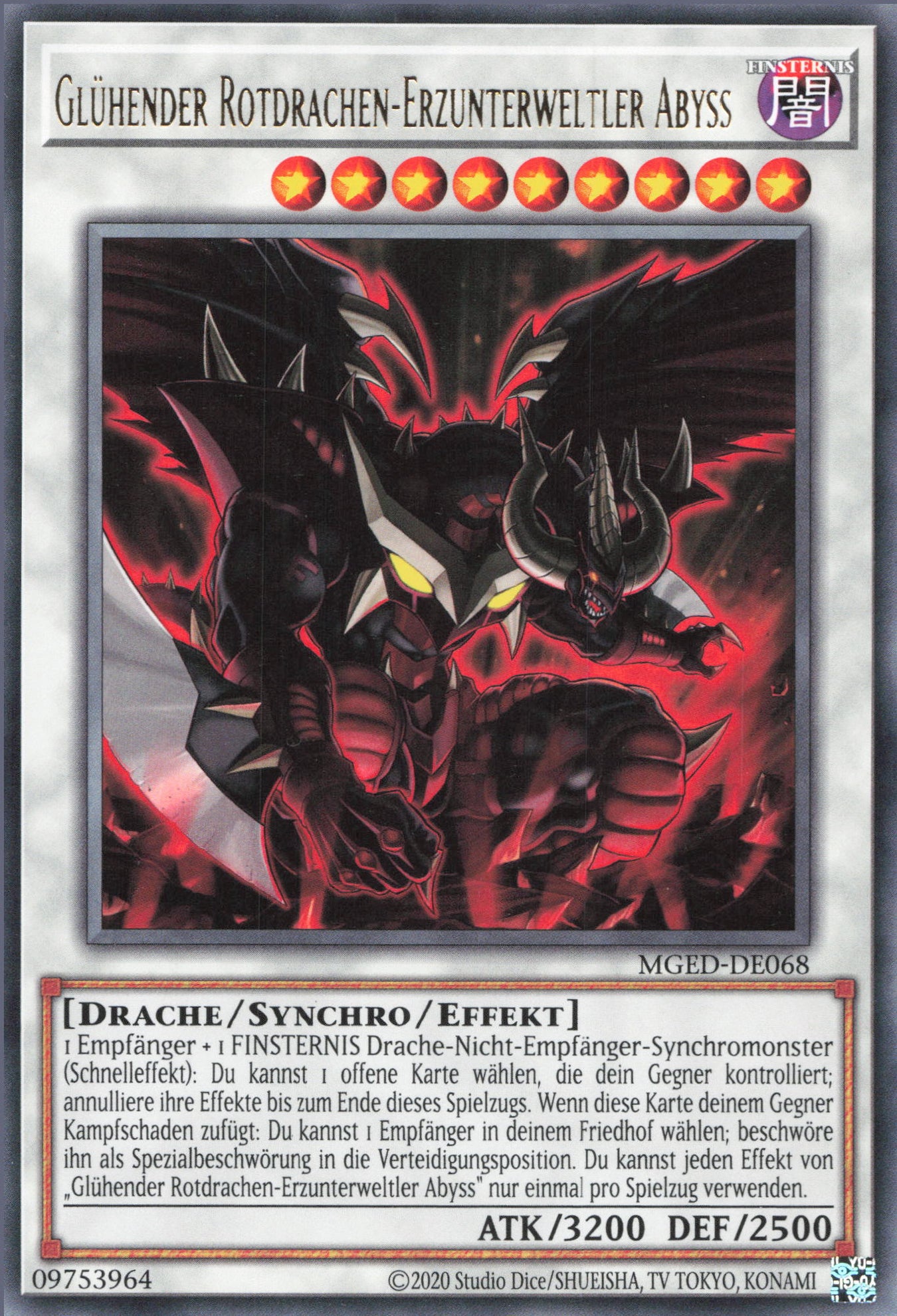 Yu-Gi-Oh! Glühender Rotdrachen-Erzunterweltler Abyss