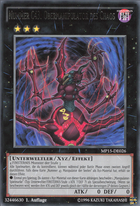 Nummer C43: Obermanipulator des Chaos MP15-DE026 Rare