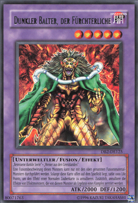 Dunkler Balter, der Fürchterliche DB2-DE125 Rare