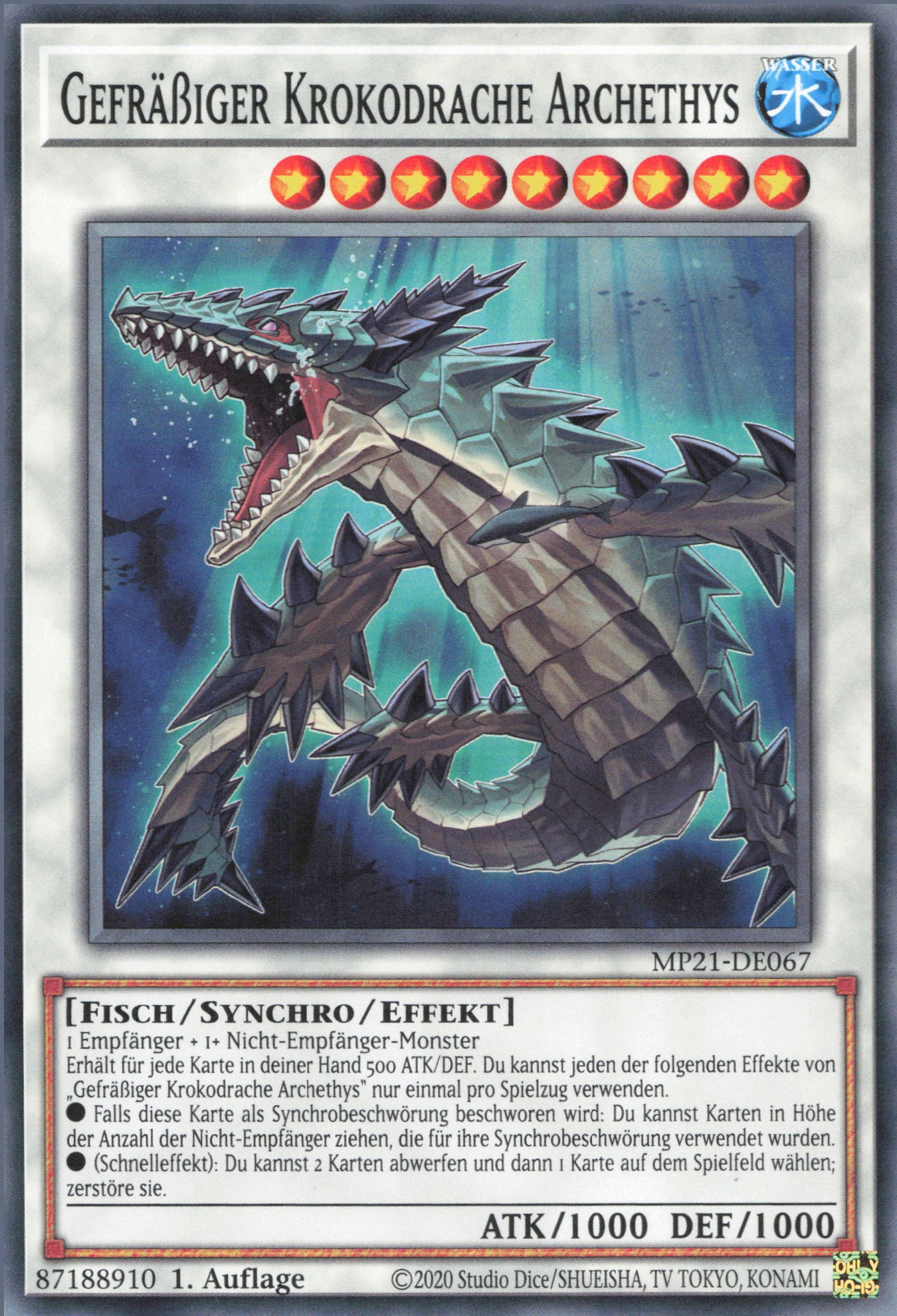 Yu-Gi-Oh! Gefräßiger Krokodrache Archethys