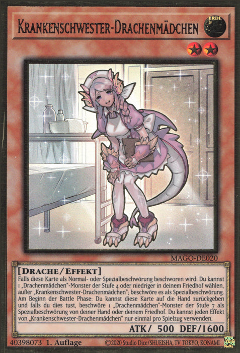 Krankenschwester-Drachenmädchen MAGO-DE020 Premium Gold Rare