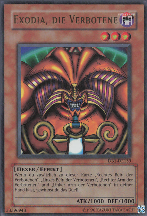 Exodia, die Verbotene DB1-DE139 Ultra Rare