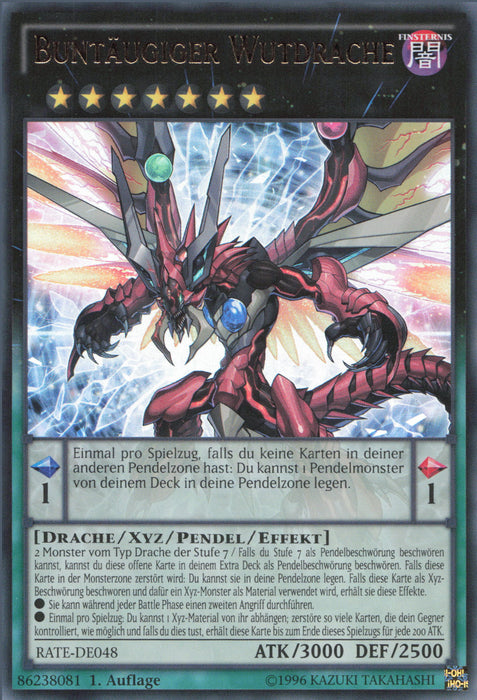 Buntäugiger Wutdrache RATE-DE048 Ultra Rare