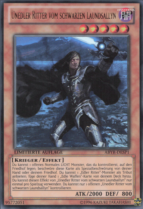 Unedler Ritter vom schwarzen Laundsallyn (V.1) ABYR-DESP1 Ultra Rare