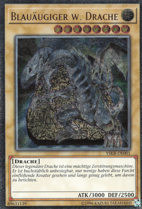 Blauäugiger w. Drache (V.2) YSKR-DE001 Ultimate Rare