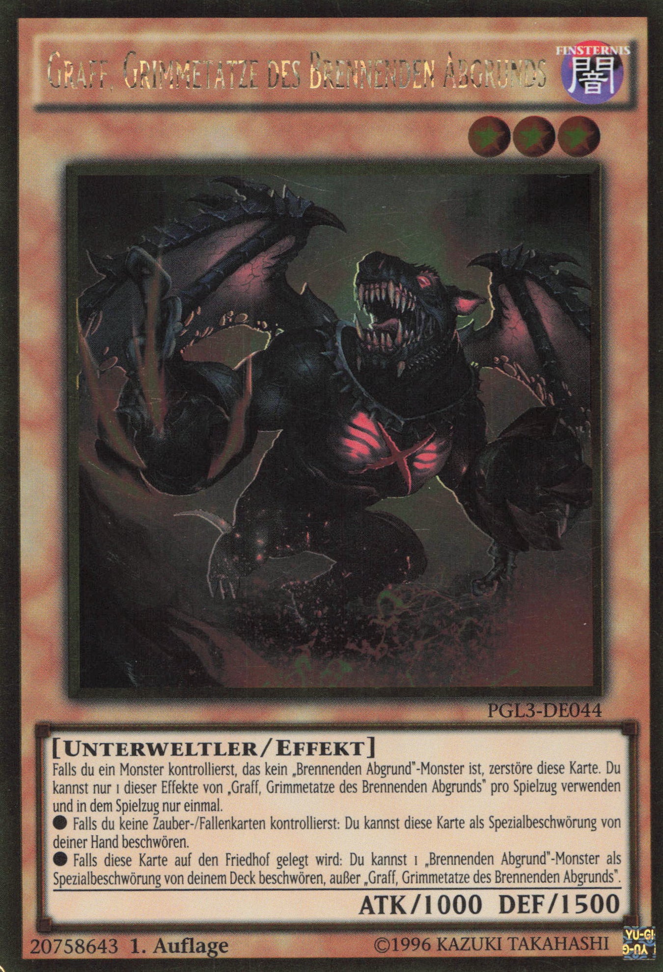Yu-Gi-Oh! Graff, Grimmetatze des Brennenden Abgrunds