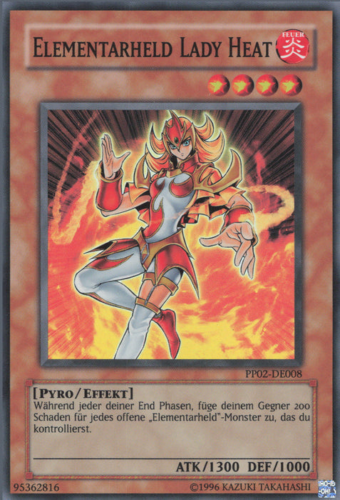 Elementar-HELD Lady Heat (V.1) PP02-DE008 Super Rare