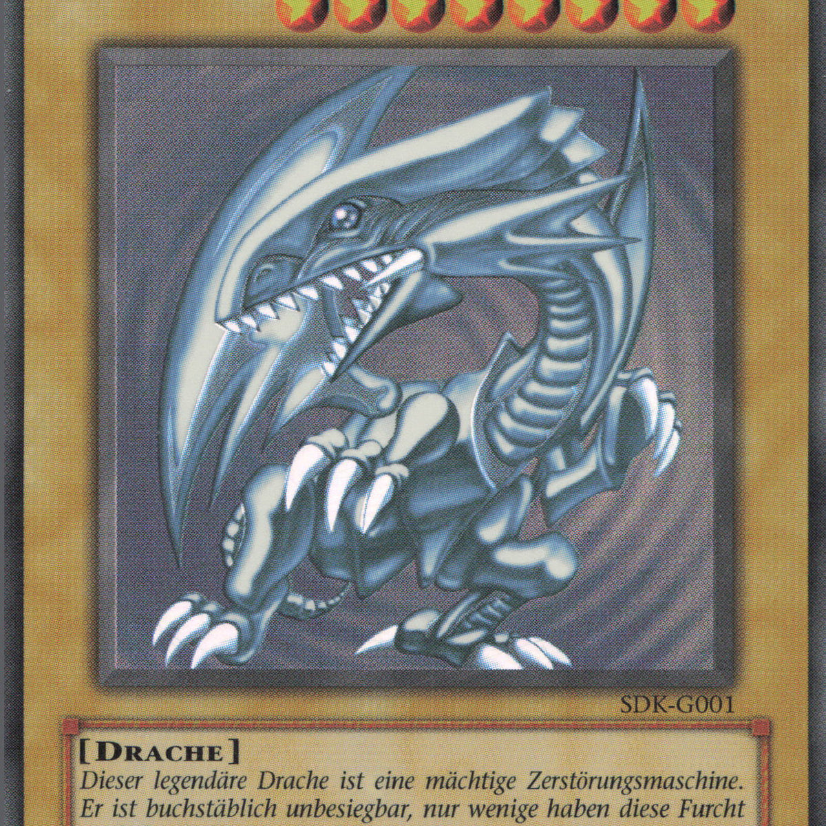 Yugioh Blauäugiger w. Drache (V.1) SDK-DE001 Ultra Rare Deutsch