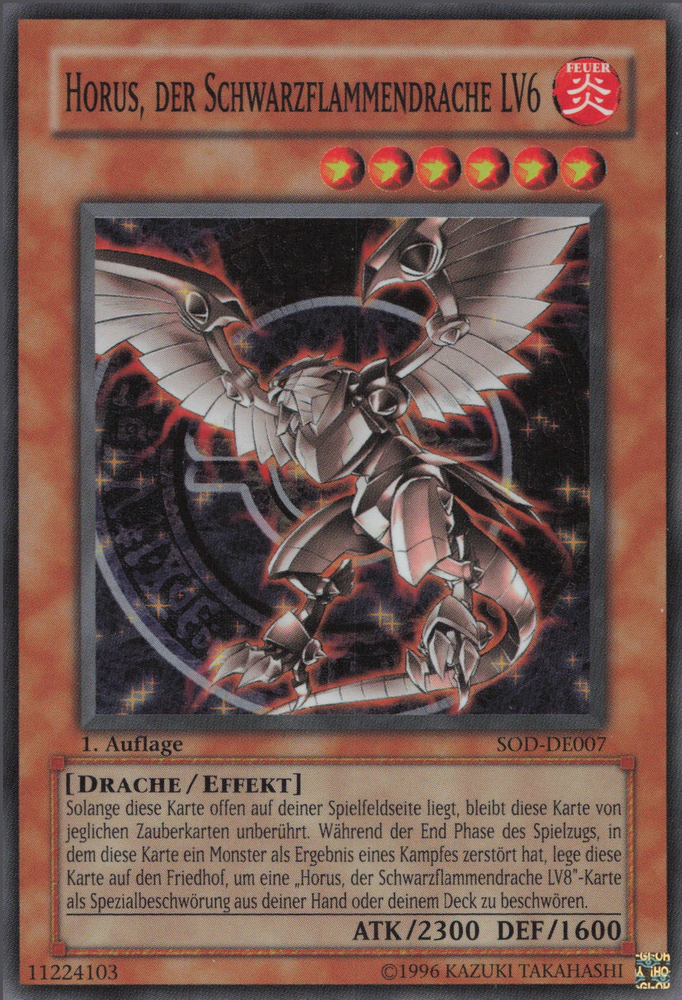 Yu-Gi-Oh! Horus, der Schwarzflammendrache LV6 (V.1)
