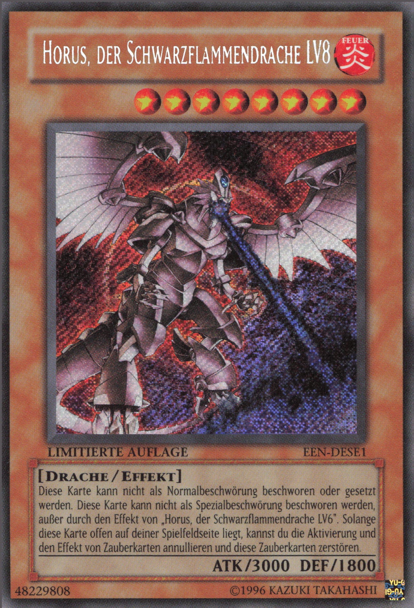 Yu-Gi-Oh! Horus, der Schwarzflammendrache LV8