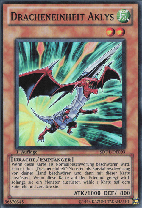 Dracheneinheit Aklys SDDL-DE003 Super Rare