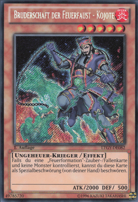 Bruderschaft der Feuerfaust - Kojote LTGY-DE082 Secret Rare