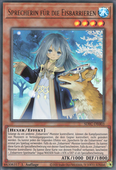 Sprecherin für die Eisbarrieren SDFC-DE003 Ultra Rare