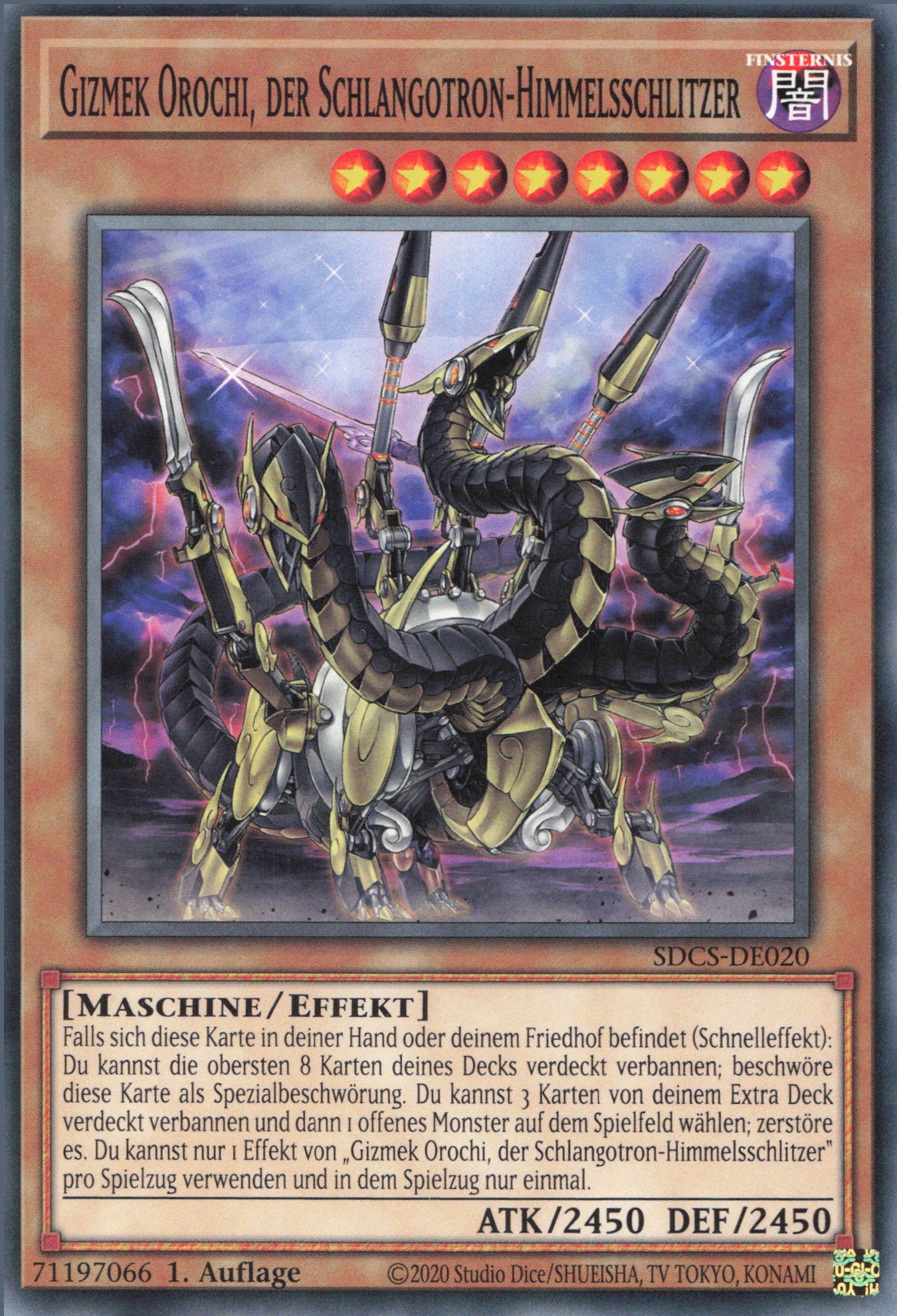 Yu-Gi-Oh! Gizmek Orochi, der Schlangotron-Himmelsschlitzer