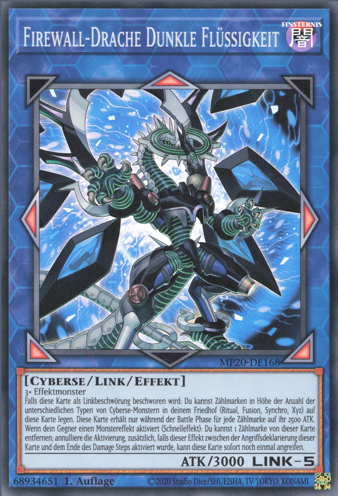 Yu-Gi-Oh! Firewall-Drache Dunkle Flüssigkeit