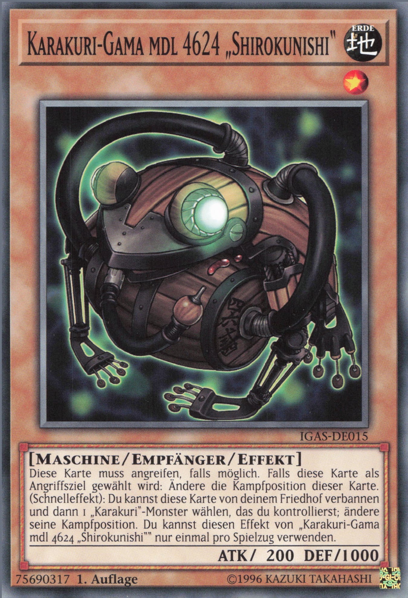 Yu-Gi-Oh! Karakuri-Gama mdl 4624 „Shirokunishi“