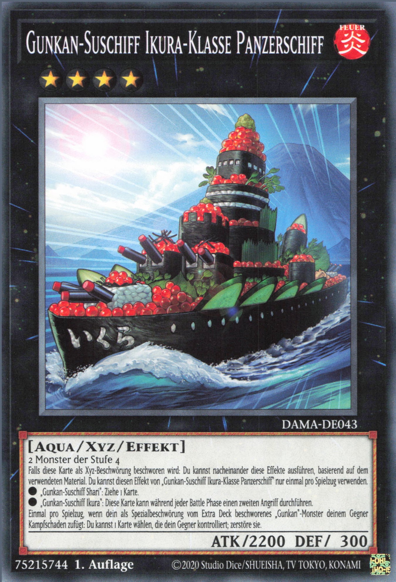 Yu-Gi-Oh! Gunkan-Suschiff Ikura-Klasse Panzerschiff