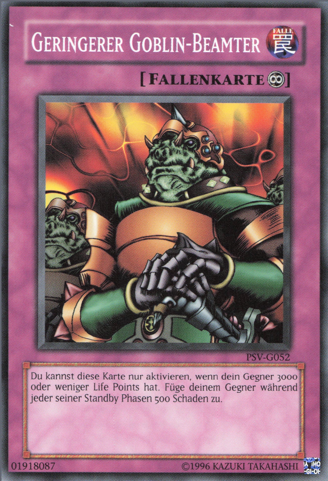 Yu-Gi-Oh! Geringerer Goblin-Beamter (V.1)