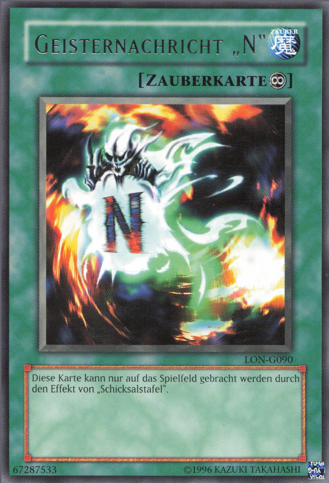 Yu-Gi-Oh! Geisternachricht "N" (V.1)