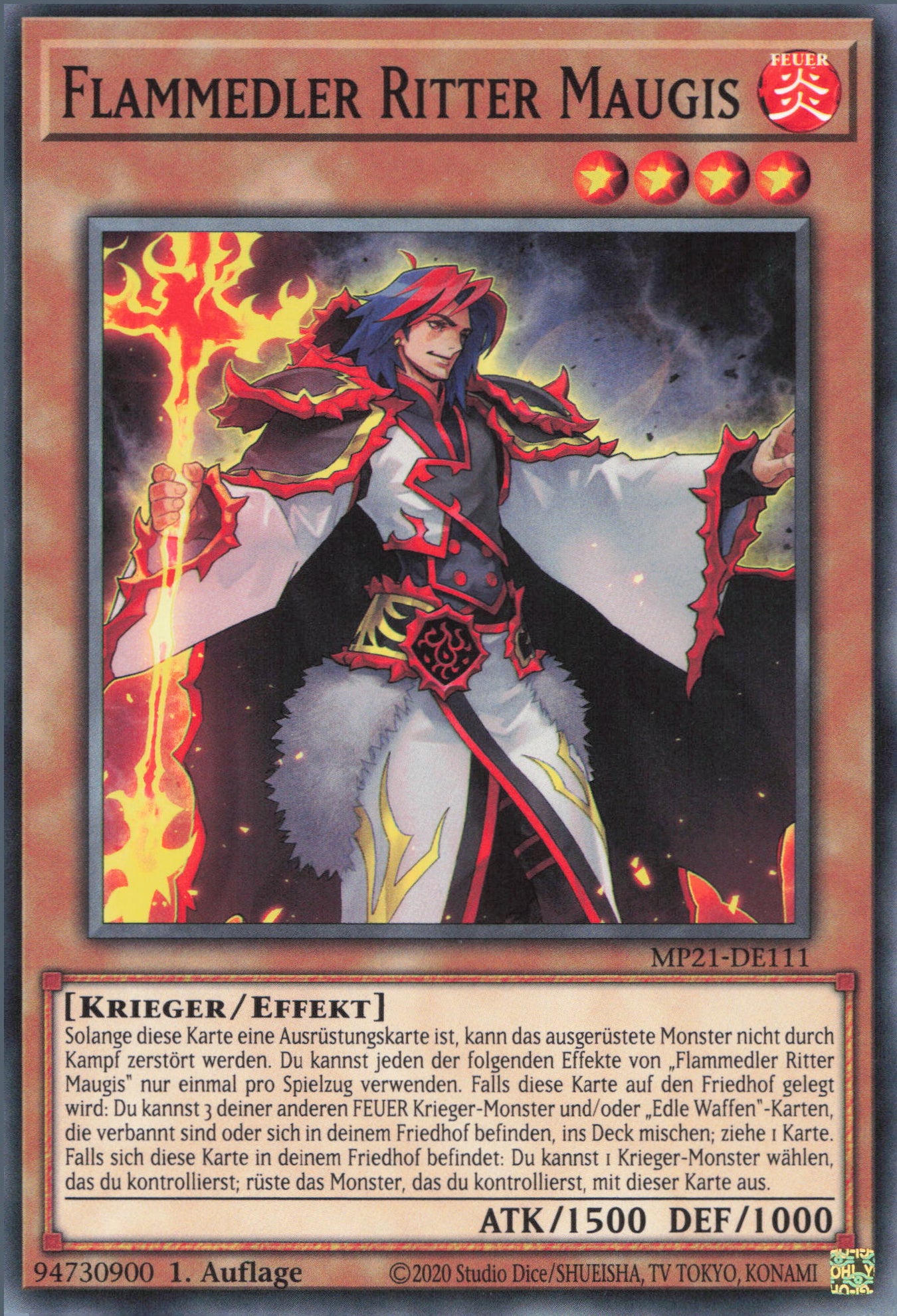 Yu-Gi-Oh! Flammedler Ritter Maugis
