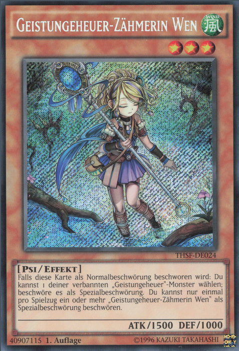 Geistungeheuer-Zähmerin Wen THSF-DE024 Secret Rare