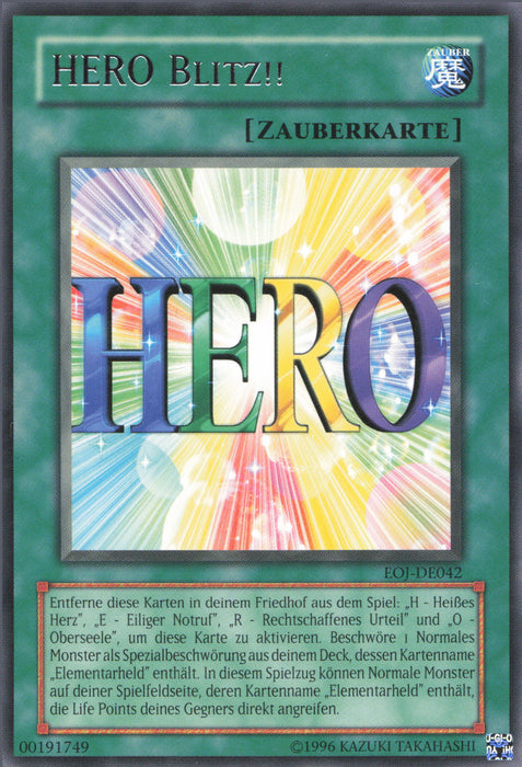 Hero Blitz!! (V.1) EOJ-DE042 Rare
