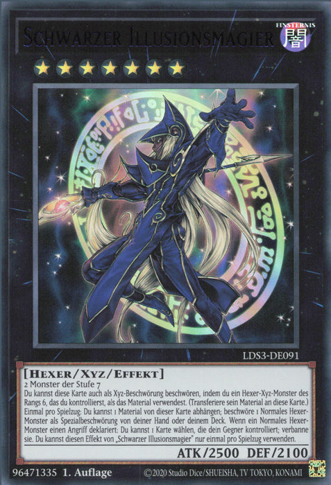 Schwarzer Illusionsmagier (V.3) LDS3-DE091 Ultra Rare