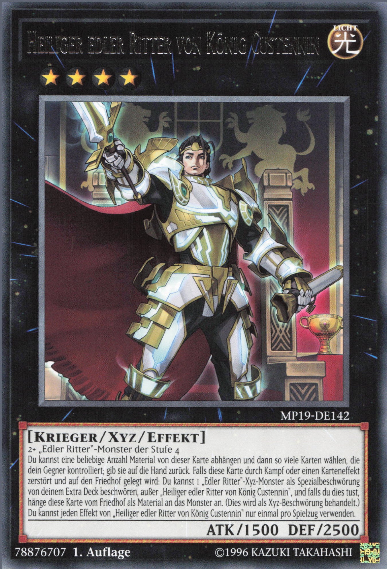 Yu-Gi-Oh! Heiliger edler Ritter von König Custennin