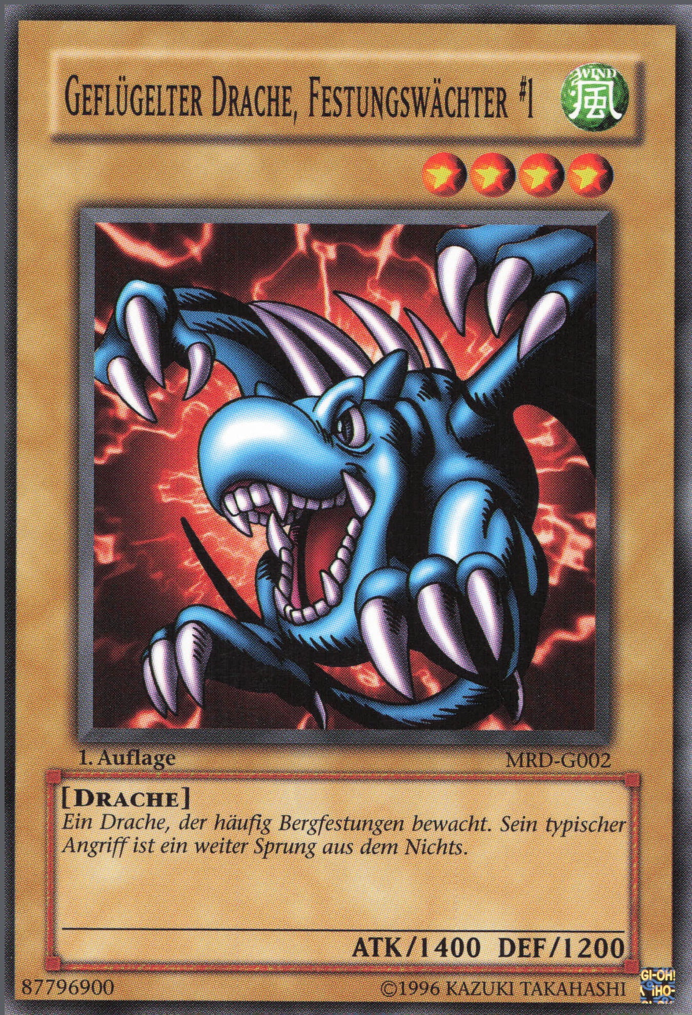 Yu-Gi-Oh! Geflügelter Drache, Festungswächter #1 (V.1)