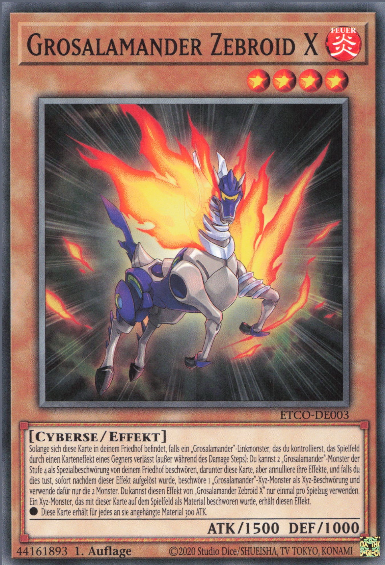 Yu-Gi-Oh! Grosalamander Zebroid X