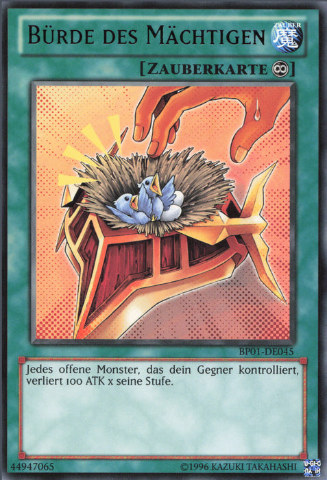 Bürde des Mächtigen (V.1) BP01-DE045 Rare