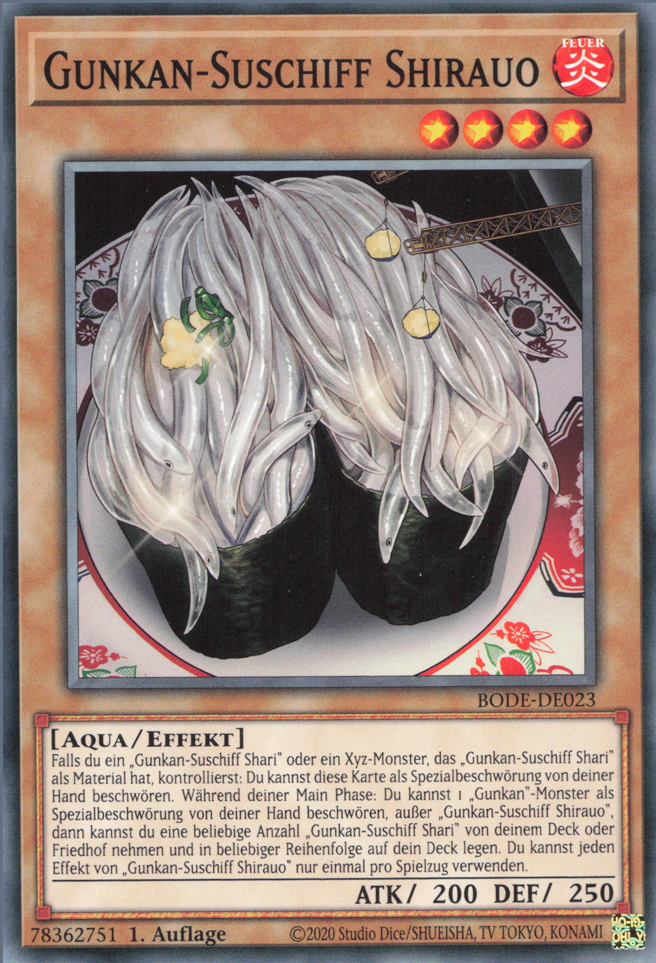 Yu-Gi-Oh! Gunkan-Suschiff Shirauo