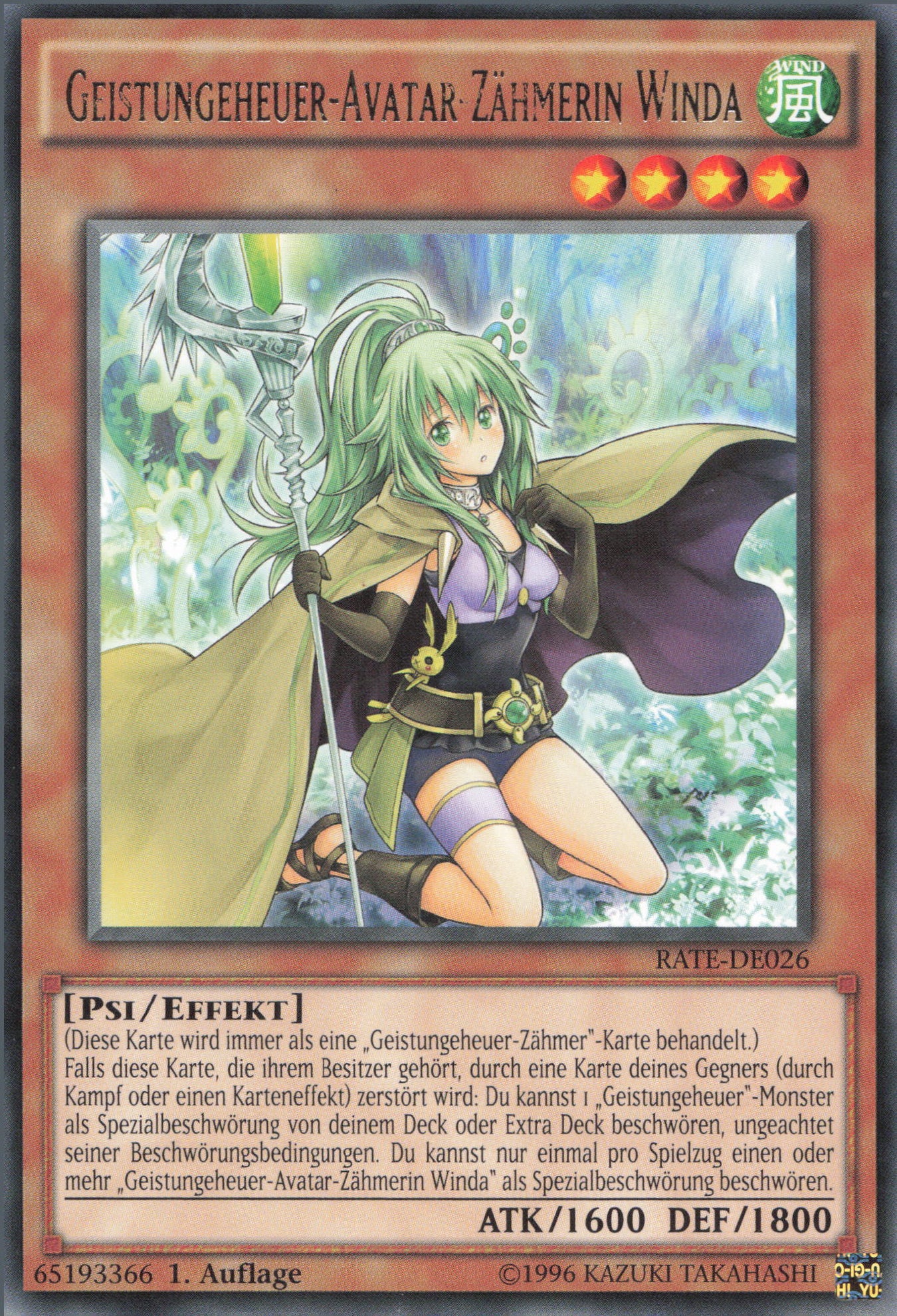 Yu-Gi-Oh! Geistungeheuer-Avatar-Zähmerin Winda