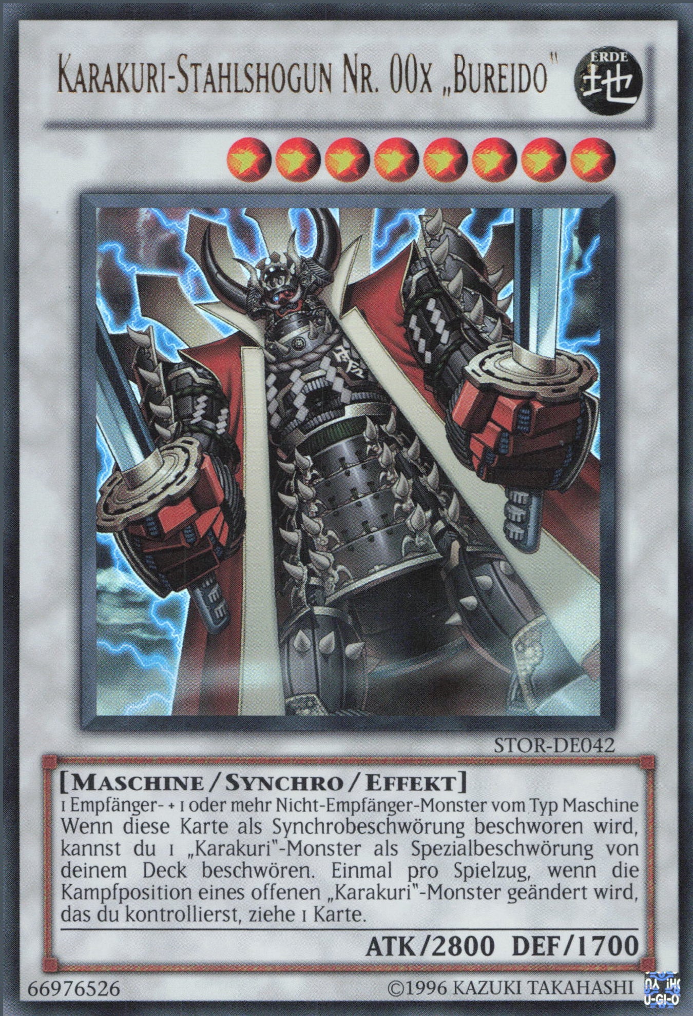 Yu-Gi-Oh! Karakuri-Stahlshogun Nr. 00x "Bureido"