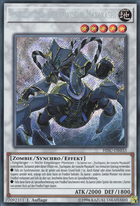 Tsuchigumo, der toxische Mayakashi HISU-DE033 Secret Rare