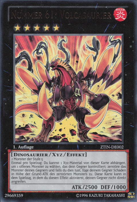 Nummer 61: Volcasaurier ZTIN-DE002 Ultra Rare