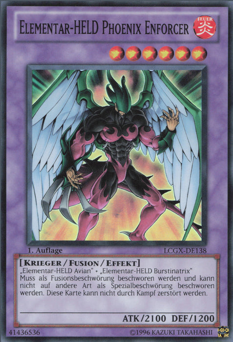 Elementar-HELD Phoenix Enforcer LCGX-DE138 Super Rare