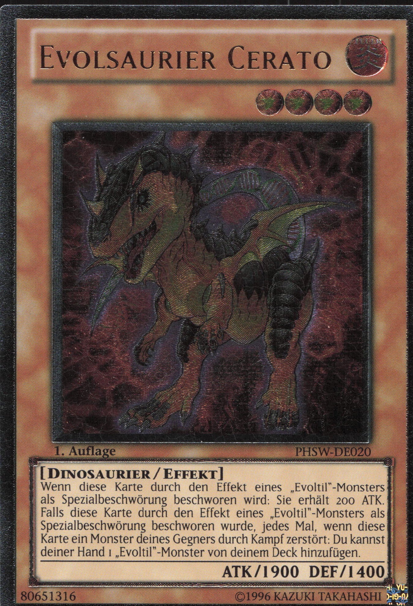 Yu-Gi-Oh! Evolsaurier Cerato (V.2)
