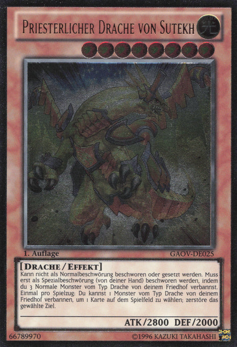Priesterlicher Drache von Sutekh (V.2) GAOV-DE025 Ultimate Rare