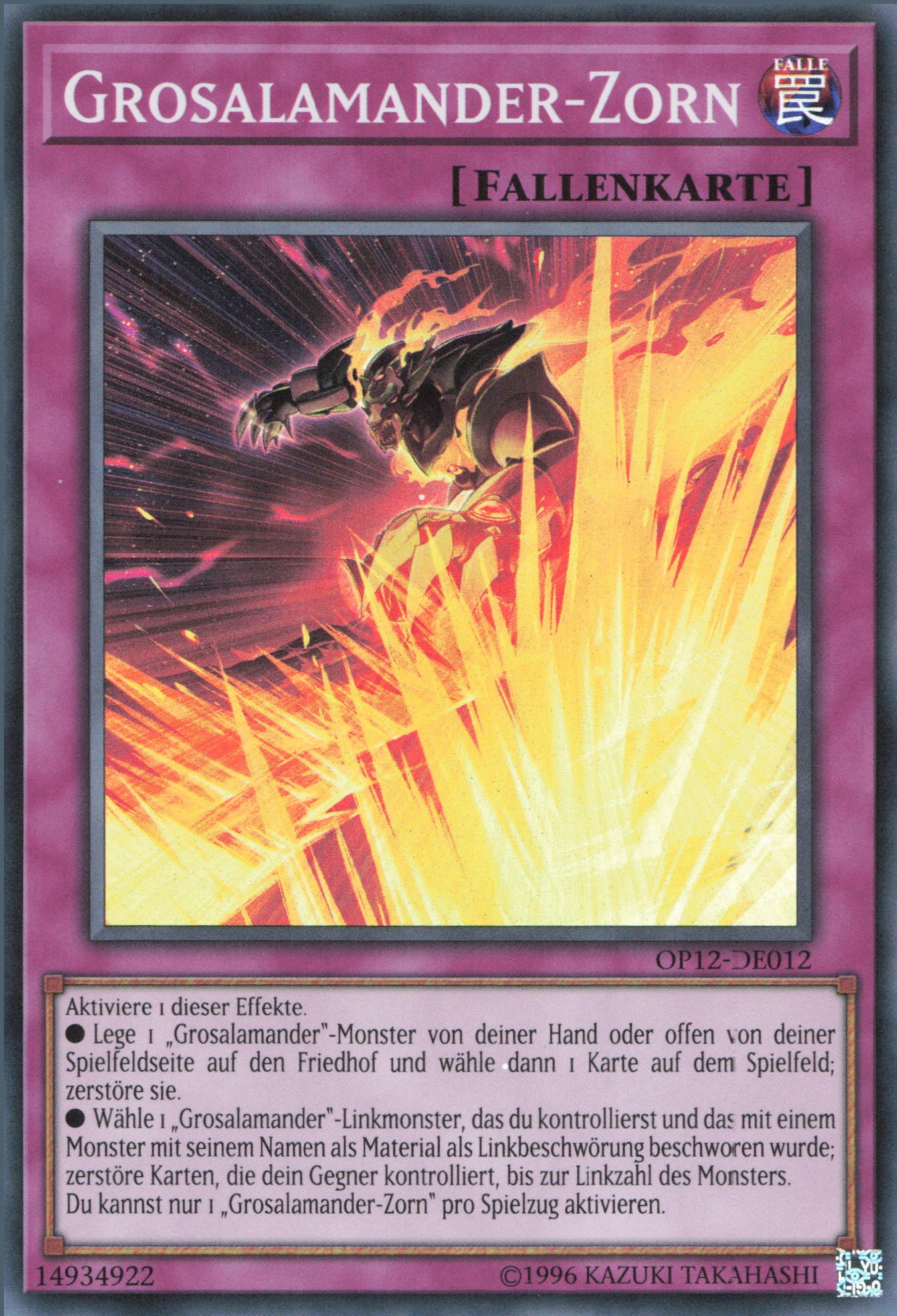 Yu-Gi-Oh! Grosalamander-Zorn