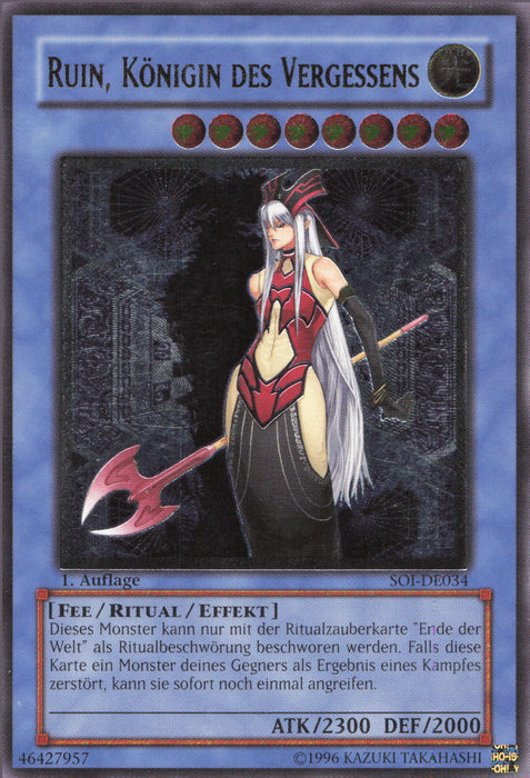Ruin, Königin des Vergessens (V.2) SOI-DE034 Ultimate Rare